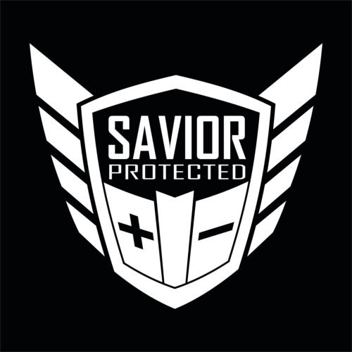 Savior Window Decal Each White