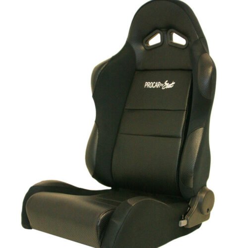 Sportsman Racing Seat – Left – Black Vinyl/Vlour