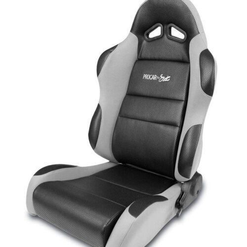 Sportsman Racing Seat – Left – Gray Vinyl/Velour