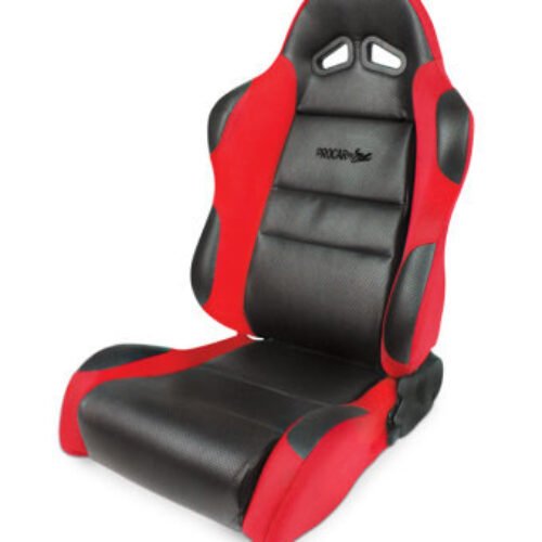 Sportsman Racing Seat – Left – Red Vinyl/Velour