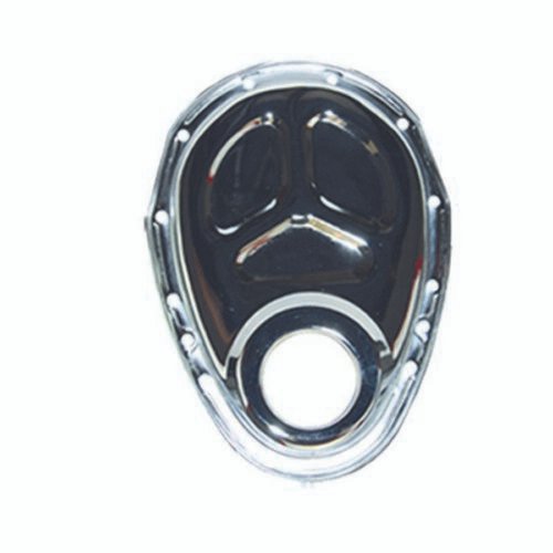 SBC Steel Timing Chain Cover Chrome