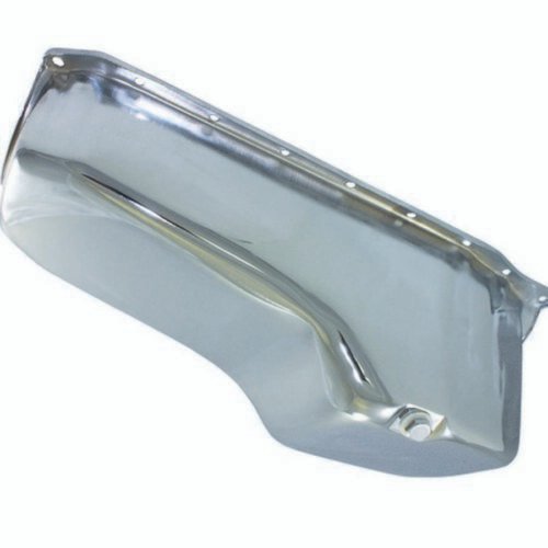 86-   SBC Steel Stock Oil Pan Chrome