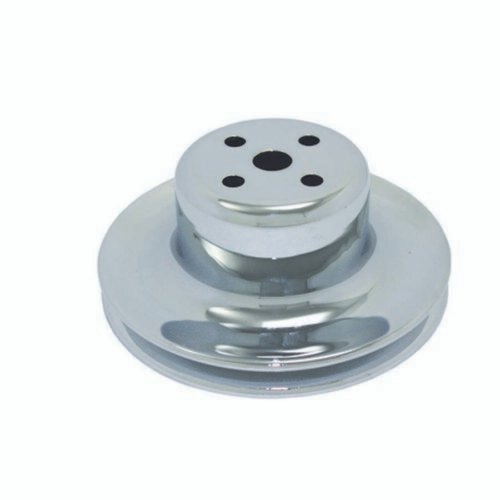 65-66 SBF 1 Groove Water Pump Pulley Chrome