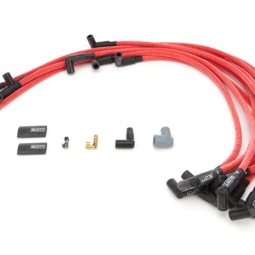 SBC Spark Plug Wire Set 90-Degree – Red