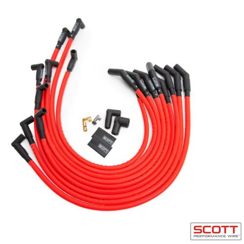 BBC Spark Plug Wire Set 90-Degree – Red