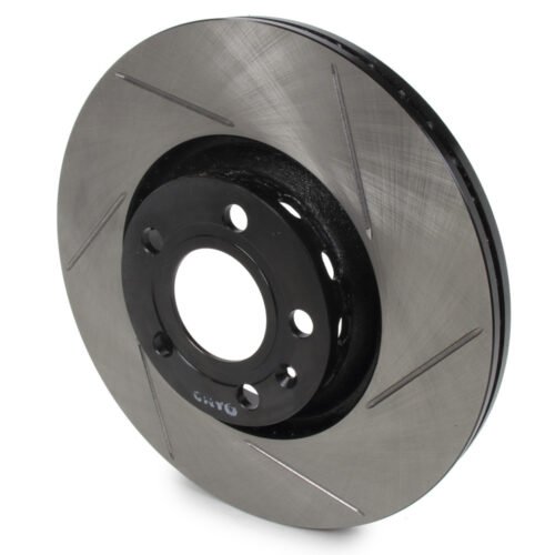 Sport Slotted Cryo Brake Rotor; Front Left