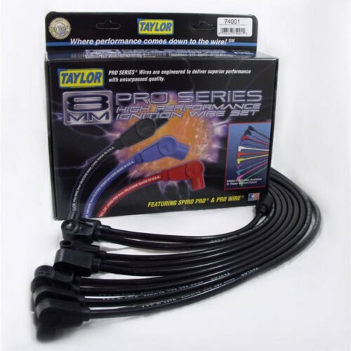 Spiro Pro Custom 8 Cyl Plug Wire Set Black