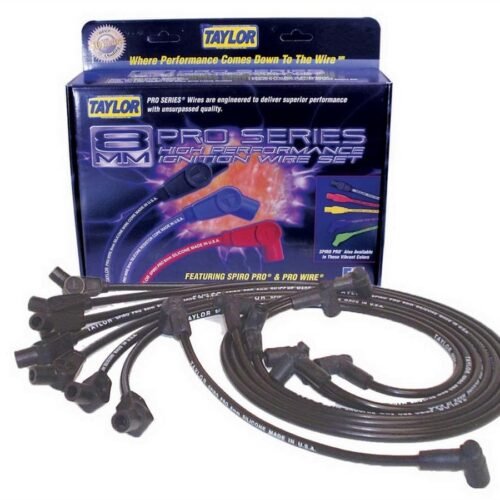 Spiro-Pro Custom  8Cyl. Plug Wire Set  Black