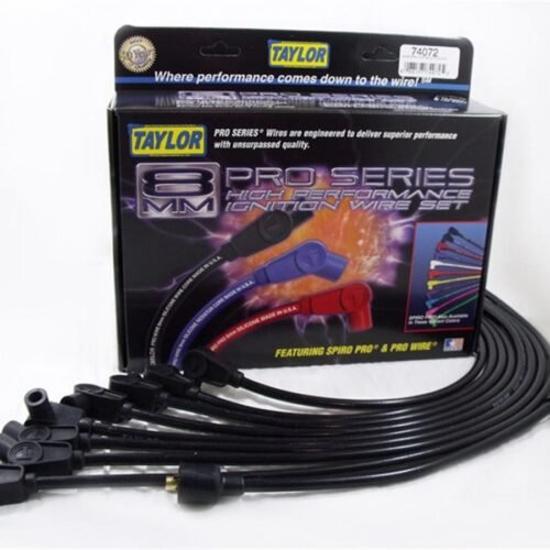 Spiro-Pro Custom 8 Cyl Plug Wire Set Black