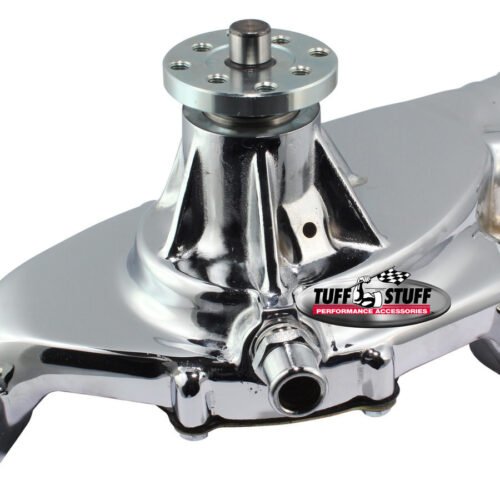 BBC Short Water Pump Aluminum Smooth Chrome