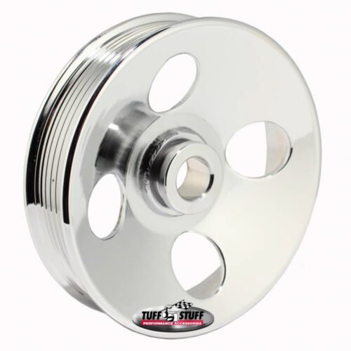 Type II Power Steering Pulley 6 Groove Chrome