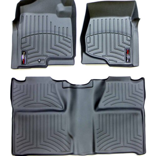 07-14 Silverado Front & Rear Floorliners Black