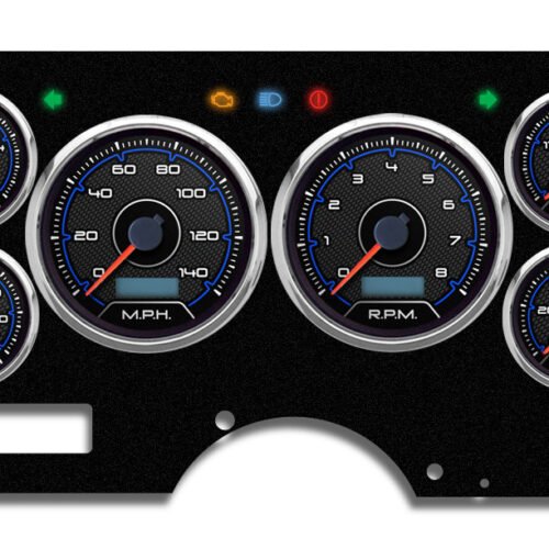 Gauge Kit GM Truck 88-94 CFR Blue