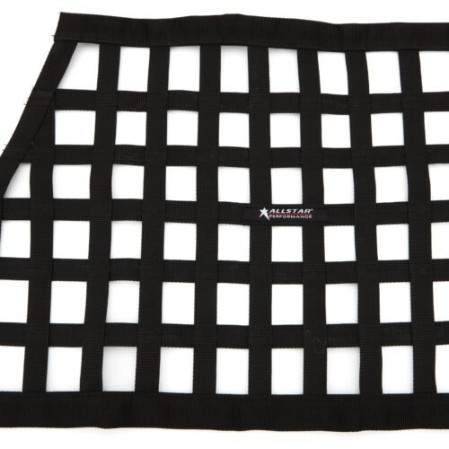 Window Net Ribbon Style Angled Black Non-SFI