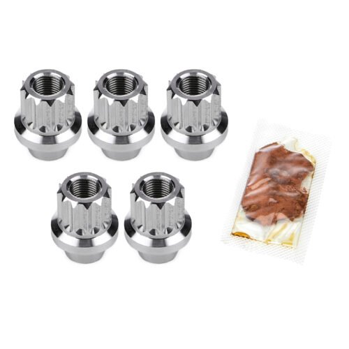 Billet Aluminum 12pt Lug Nuts 1/2 5pk