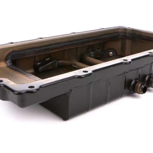 LS Steel Dry Sump Oil Pan – Black