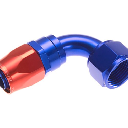 4AN Swivel Hose Ends Blue 90