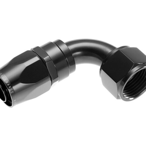 4AN Swivel Hose Ends Black 90