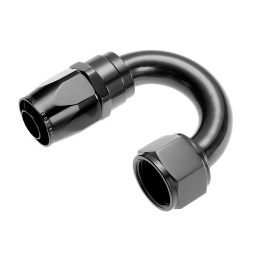 4AN Swivel Hose Ends Black 180