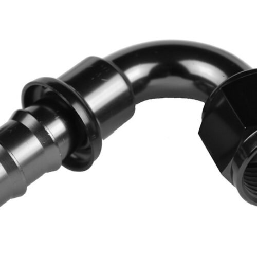 6AN Push Lock Hose End s- Black 120