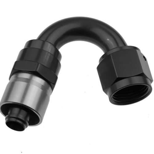 6AN Crimp Style Hose End Black 150