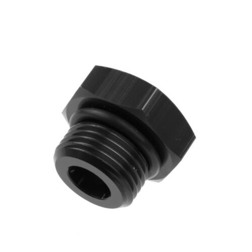 16AN/JIC Straight O-Ring Port Plug Black