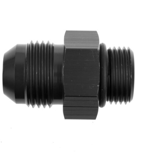 4AN to 4AN O-Ring Port Adapter Black Male Male