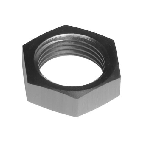 4AN Bulkhead Nuts Aluminum Black 2/pkg