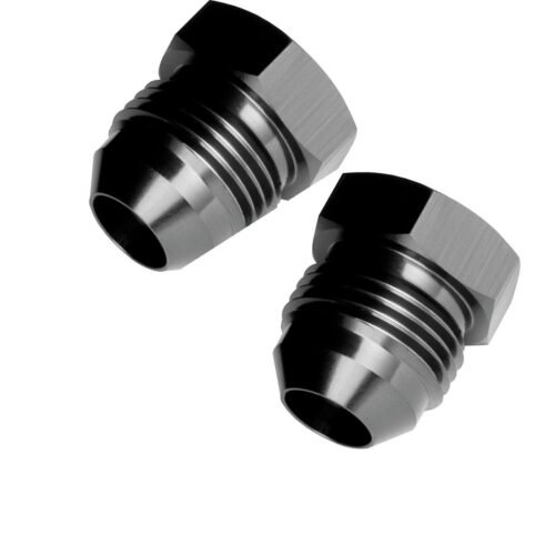 6AN Flare Plug Black 2pk