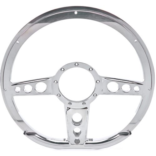 Steering Wheel 14in D- Shape Trans Am Polished