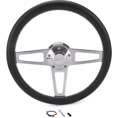 T Series Pol. Wheel Jeep Logo/Install Kit