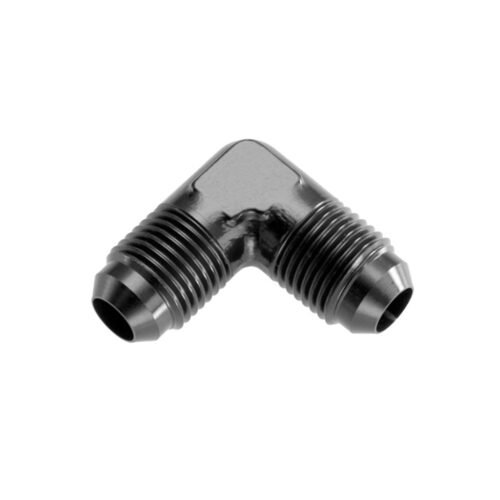 10an Male 90-Deg Flare Adapter Fitting Black