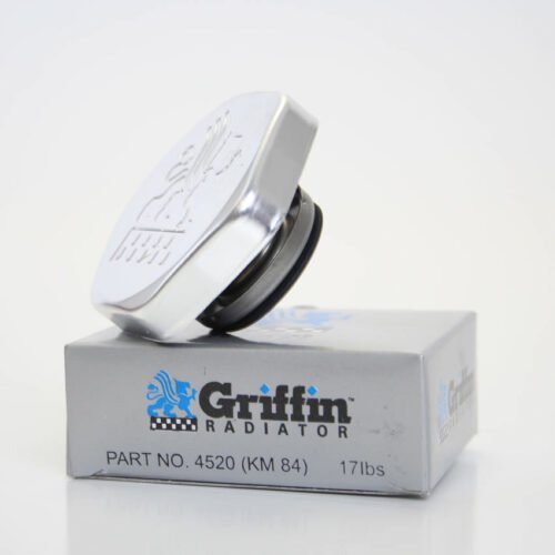 Silver Radiator Cap 17lb Griffin Logo