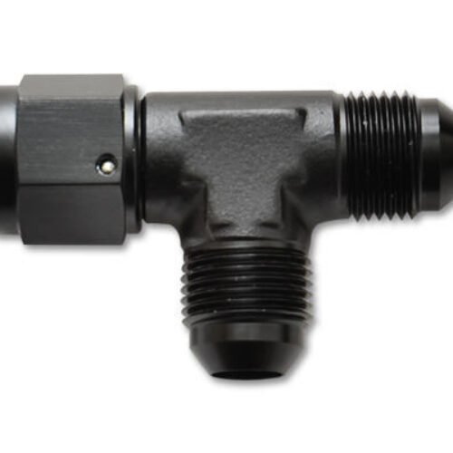 Tee Fitting -6  with Female -6AN Swivel