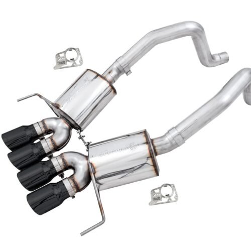 C7 Corvette Exhaust Quad Black Tips