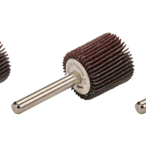 Flap Wheel with Mandrel 1in OD 60 Grit 5pk