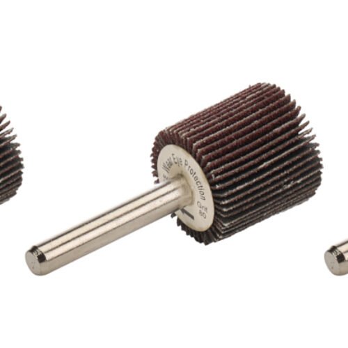 Flap Wheel with Mandrel 1in OD 80 Grit 5pk