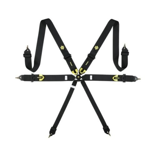 Corsa Harness 6 Point 3x3x2 Black Clip in Cam