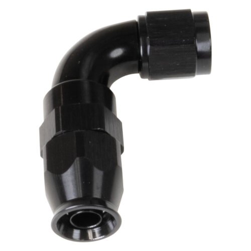 6AN 90DegPro Hose End PTFE Black