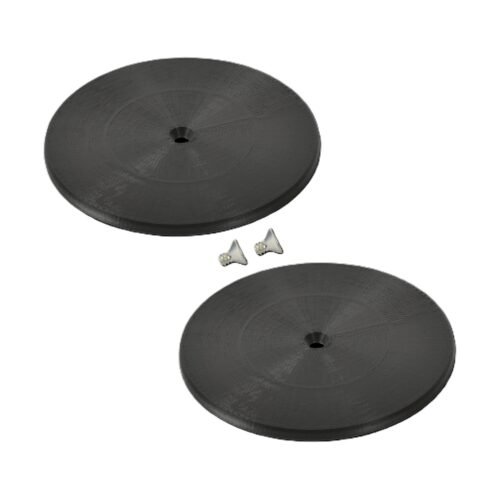 Nose Duct Cap 3IN Plastic Black Pair