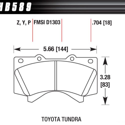 Performance Street Brake Pad LTS 07-22 Toyota P/U