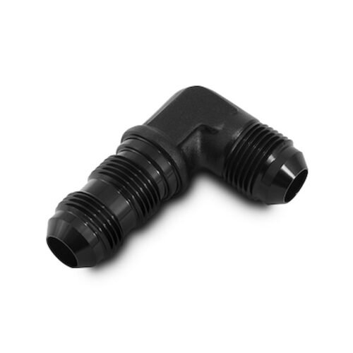 Bulkhead Fitting 4AN 90 Degree Black