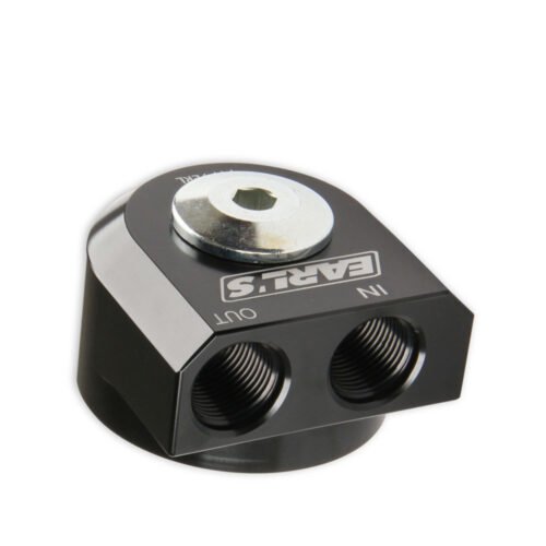 Oil Filter Adapter w/90 Deg -10 ORB Port