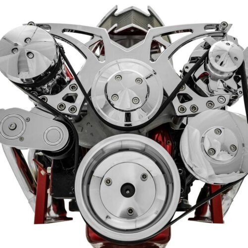 SBC Style Track Serp System W/ P/S Chrome
