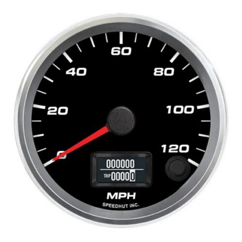 3-3/8in GPS Speedometer 120mph Black Face